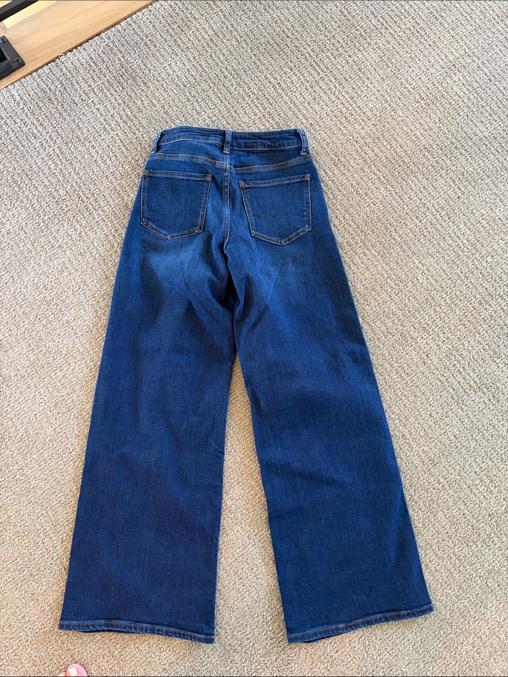Quince Bella Stretch Wide Leg Jeans - Dark Blue size 26 - Picture 9 of 9